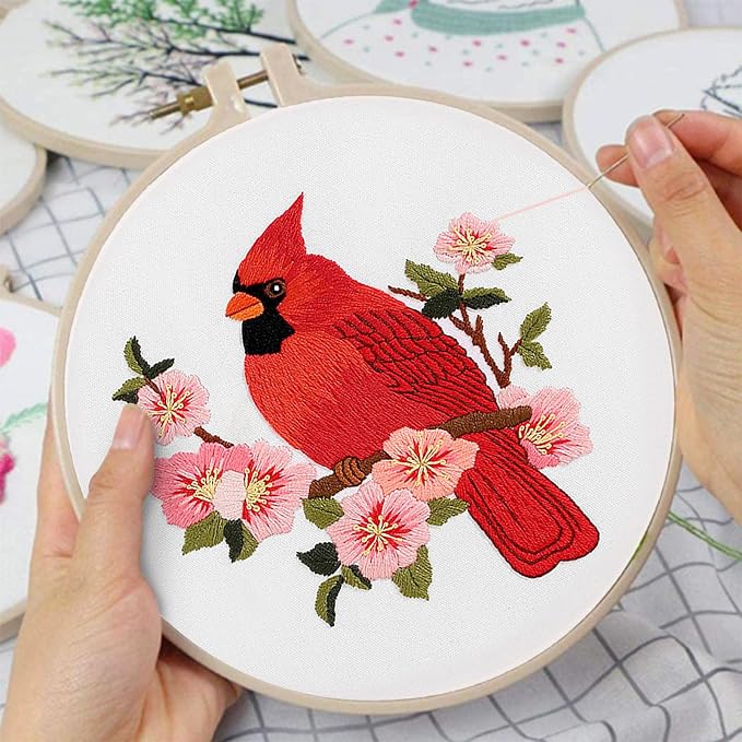 Louise Maelys Cardinal Embroidery Kits - Image 3