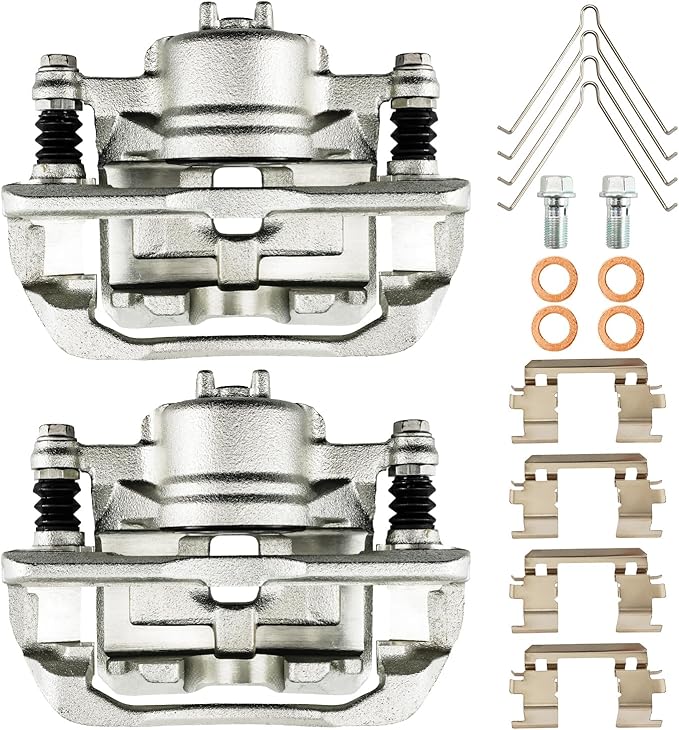 Torchbeam Front Brake Calipers Set for Honda Fit 2009-2013 2015-2020, Honda CR-Z 2011-2015, Honda Civic 2012-2015, Acura ILX 2013-2014, Front Left and Front Right Calipers Replace # 19B6039+19B6038