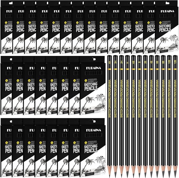 360 Pcs Drawing Sketching Pencil Set Professional Graphite Charcoal Gift Bulk by Humyoun