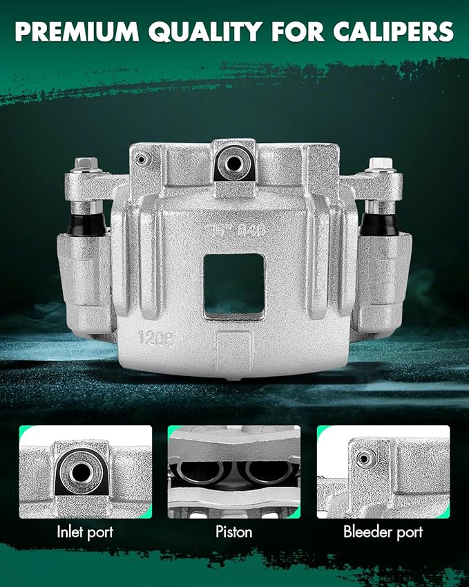 SCITOO Front Brake Calipers With Bracket 18B4938 18B4939 Compatible For Chevy Colorado 04-08 For GMC Canyon 04-08 For Isuzu i-280 06 For Isuzu i-290 07-08 For Isuzu i-370 07-08 For Pontiac G6 05
