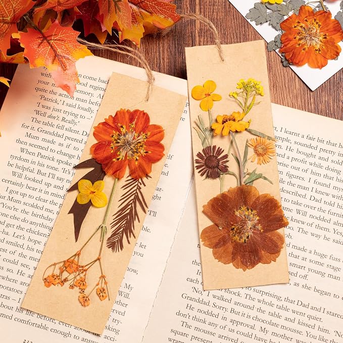 78 Pcs Fall Dried Pressed Flowers - Image 6