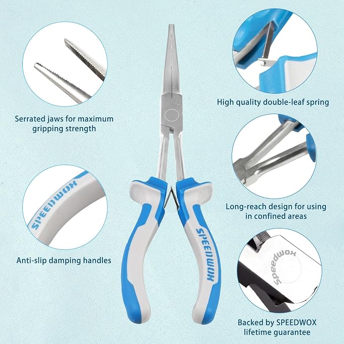SPEEDWOX Long Reach Needle Nose Pliers - Image 3