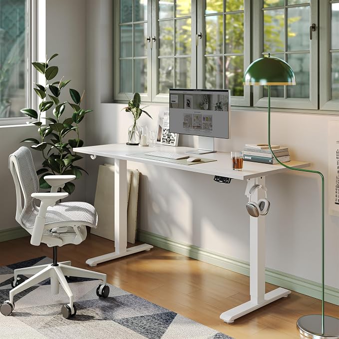 Agilestic Electric Standing Desk, 63 x 24 Inches Height Adjustable Desk - Image 2