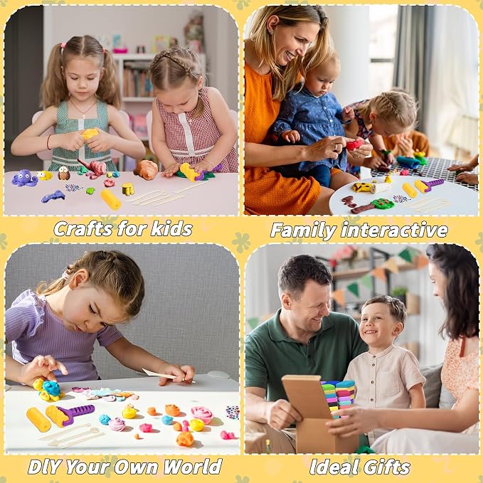 254 Pcs Air Dry Clay 160 Colors Modeling Model Magic Clay - Image 7