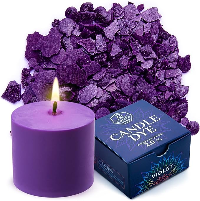 Violet Candle Dye 2oz for Soy Candle Making – Highly Concentrated Candle Wax by ALEXES