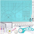 Rotary Cutting Mat and Tools Set, Audab 45mm Fabric Cropping Cutter Wheel by Audab