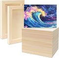 FSWCCK 10 Pack 5 x 7 inch Wood Panel Boards, Unfinished Wood Canvas Panels by FSWCCK