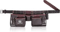 LAUTUS Oil Tanned Leather Tool Belt/Pouch/Bag, Carpenter, Construction, Framers, Handyman, Electrician - 100% LEATHER