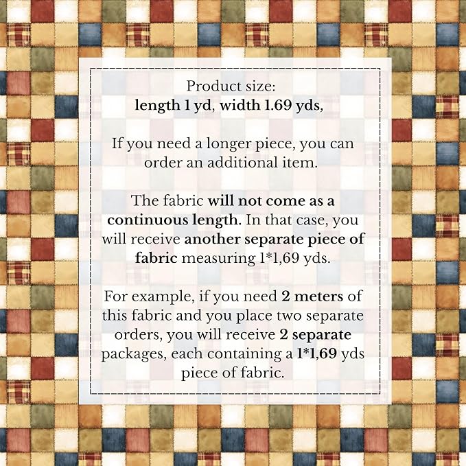 100% Cotton Fabric by the Yard – Turkish Quality Quilting & Sewing Fabric - Image 4
