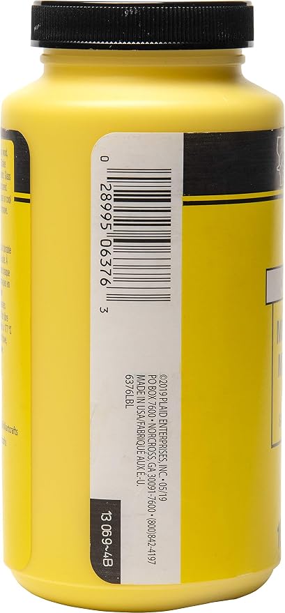 FolkArt Multi-Surface Satin Acrylic Paint in Assorted Colors, 16 oz, Daffodil - Image 3