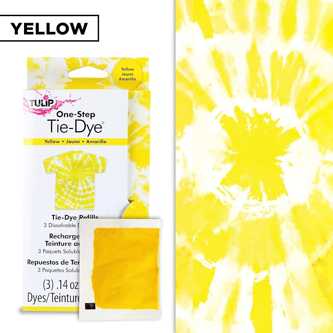 Tulip One-Step Tie-Dye Kit Fabric, 3 Fabric Dye Refill Packs - Image 3