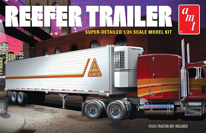 AMT Reefer Semi Trailer 1:24 Scale Model Kit - Image 3