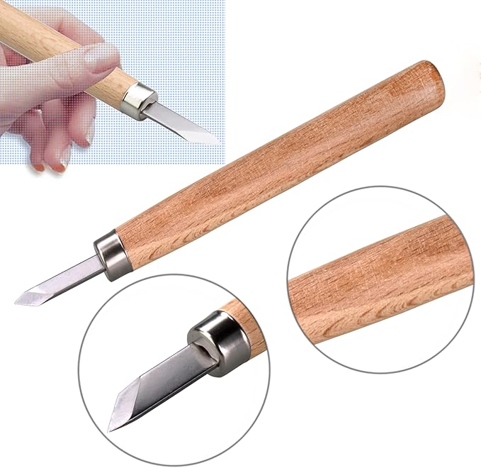12 PCS Wood Carving Tools Set Plastic Storage Case Easy to Use Mini Wood Chisel Beginner Wood Carving Kit for Adults and Kids Carving Kit Gift