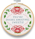 FUNATIC You're Doing Amazing Sweetie Embroidery Kit | Beginner Needle Work by FUNATIC