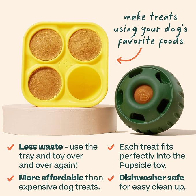 WOOF Pupsicle Treat Tray Mold, Small 10-25 lbs, Silicone Molds - Image 3