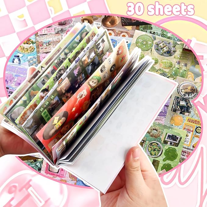 Tmtains 30 Sheets Cat Sticker Book - Image 4