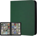 16 Pocket Ringless Side Loading Trading Card Binder, 1024 Cards PU Fixed Page by GERMUN