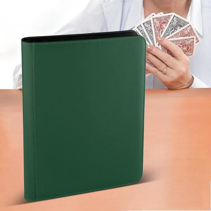 16 Pocket Ringless Side Loading Trading Card Binder, 1024 Cards PU Fixed Page - Image 7