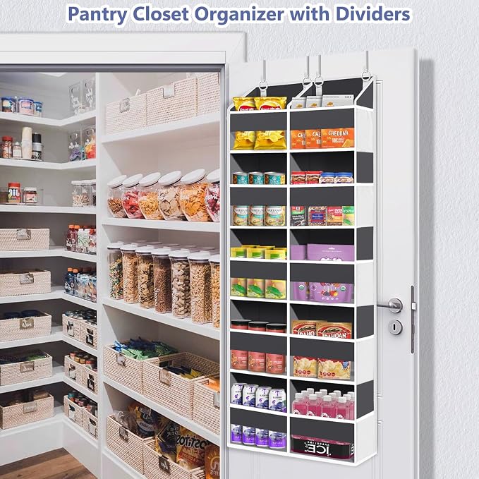 UVIAHOMI Heavy Duty Over The Door Organizer 5 Tiers, Extra Large Behind Door - Image 8