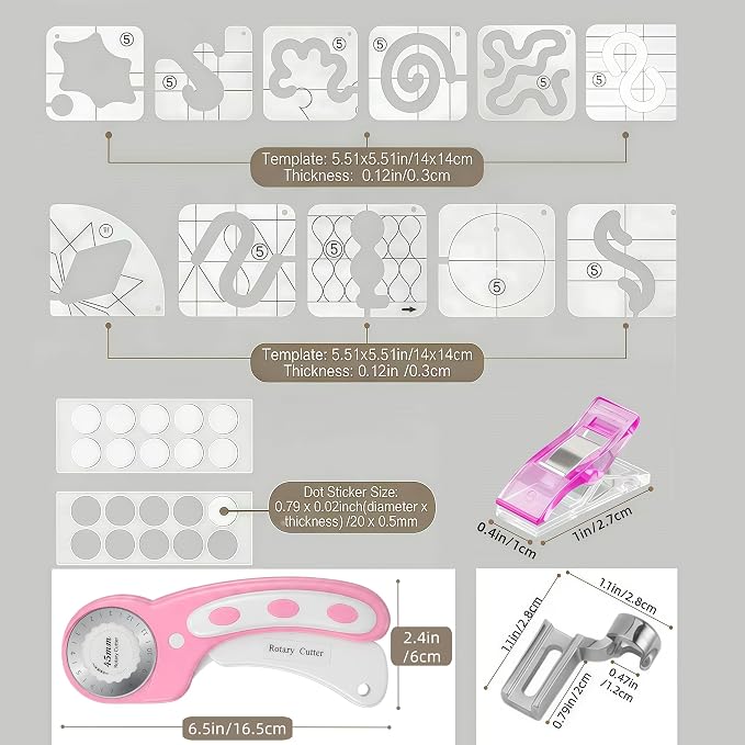 25PCs Free Motion Quilting Kit - Image 2