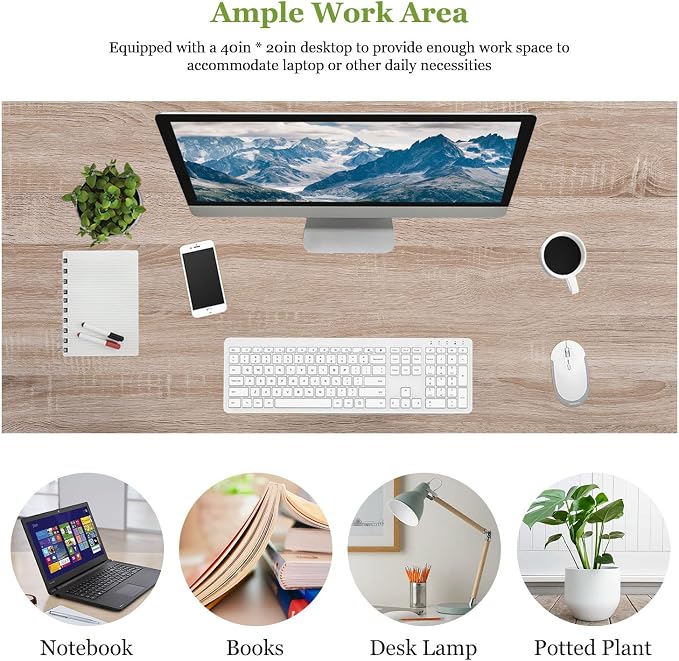 PayLessHere | 39 Inch Computer Desk | Nature | Office Desk - Image 5
