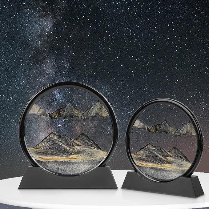 Meeitec Moving Sand Art, 3D Liquid Motion Deep Sea Sandscape Color Quicksand - Image 2