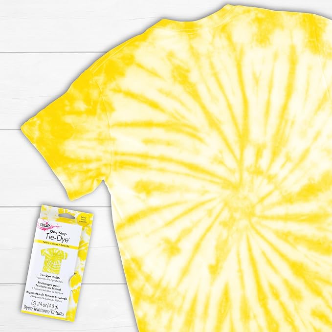 Tulip One-Step Tie-Dye Kit Fabric, 3 Fabric Dye Refill Packs - Image 4