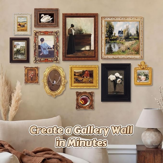 Mifoci 12 Pcs Gallery Vintage Frame Set - Image 4