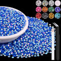 12000PCS 2mm Resin Jelly Rhinestones in Bulk, Bedazzling Flatback Crystals by BELLEBOOST