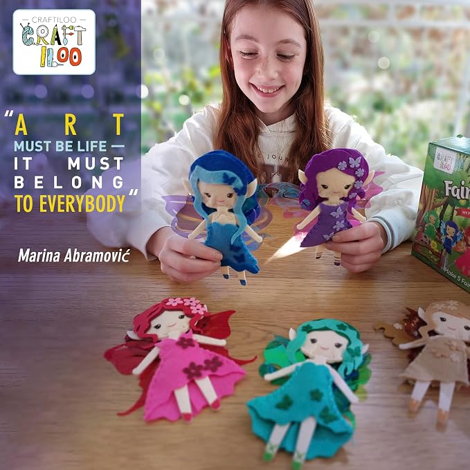 Fairy Elves Sewing Kit for Kids, Fun and Educational Fairytale Craft Set for - Image 2
