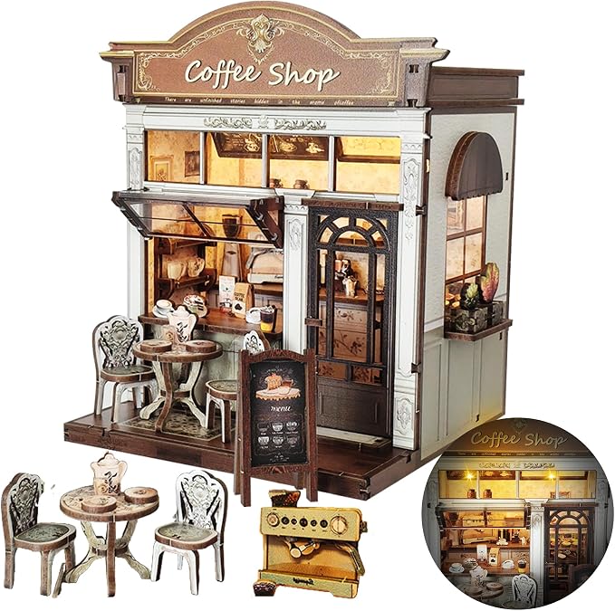 DIY Miniature House Kit, Mini Dollhouse Kit by Flybean-WonderlandinYourHands
