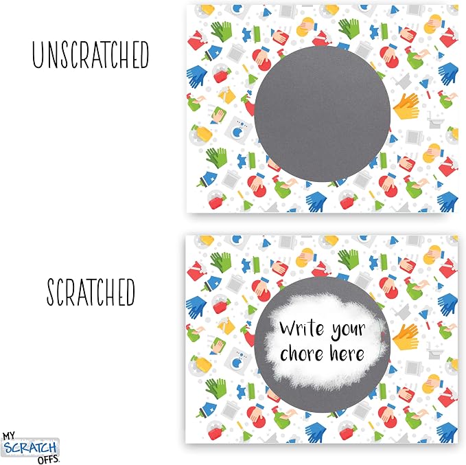 My Scratch Offs Chore Chart Scratch Offs DIY Make Your Own 20 Pack 3x4 Cards & - Image 5