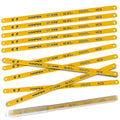 Hacksaw Replacement Blades (10 Pack) High Speed 18 TPI - 12" Length Hack Saw Blade - High Carbon Steel (HCS) Cutting Blades