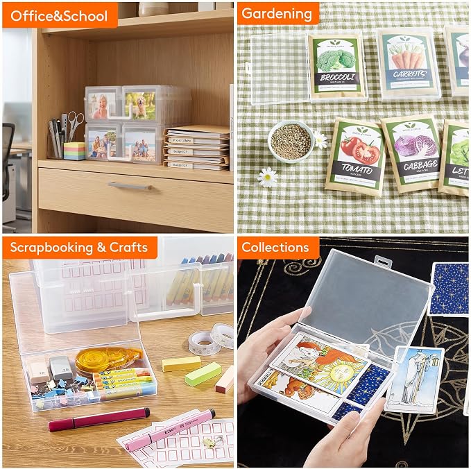 Lifewit 16 Pcs Photo Storage Box, Photo Albums 4x6 Pictures, Acid-Free - Image 9