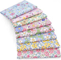 Aubliss 8pcs Fat Quarter Fabric Bundles Quilting Cotton Craft Fabric Pre-Cut by Aubliss