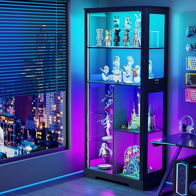 Lvifur 71” Glass Display Cabinet - Image 7