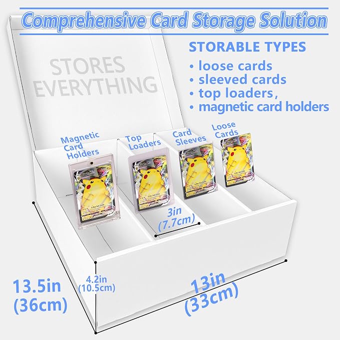 YYDS 4 Pack Trading Card Storage Box, Baseball Card Storage - Image 4