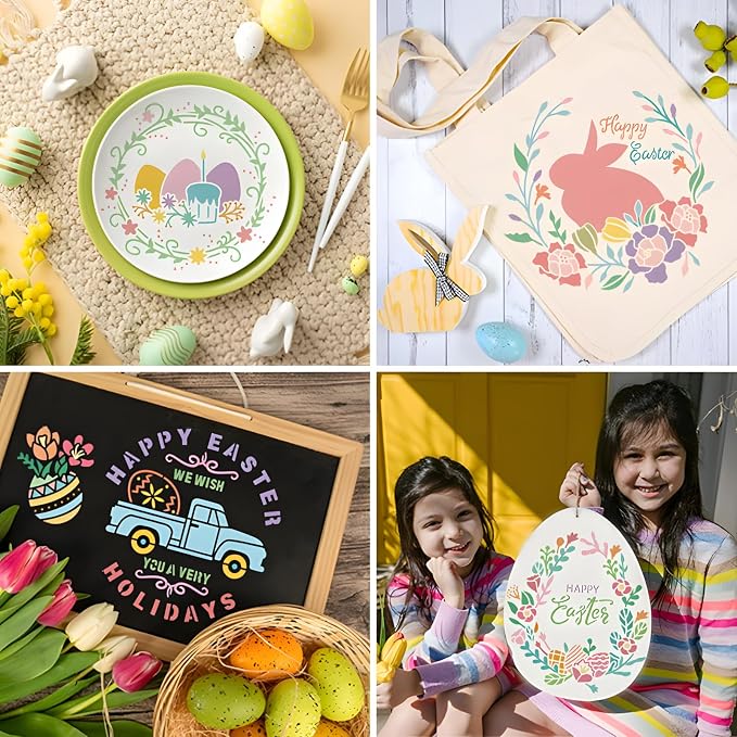 Easter Stencils for Painting, Drawing Templates for Wood Cards Canvas Glass - Image 3