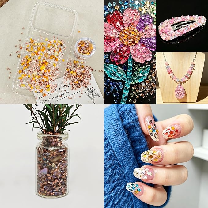 Crushed Stone Sequin Set, 12 Colors, - Image 7