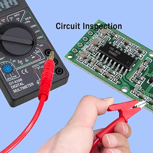 Banana Plug to Alligator Clip,4mm Alligator Clip to Banana Plug Test Lead,Heavy Duty Test Leads with Alligator Clips for Multimeter, Battery Test,16AWG 3.28Ft 2PCS.