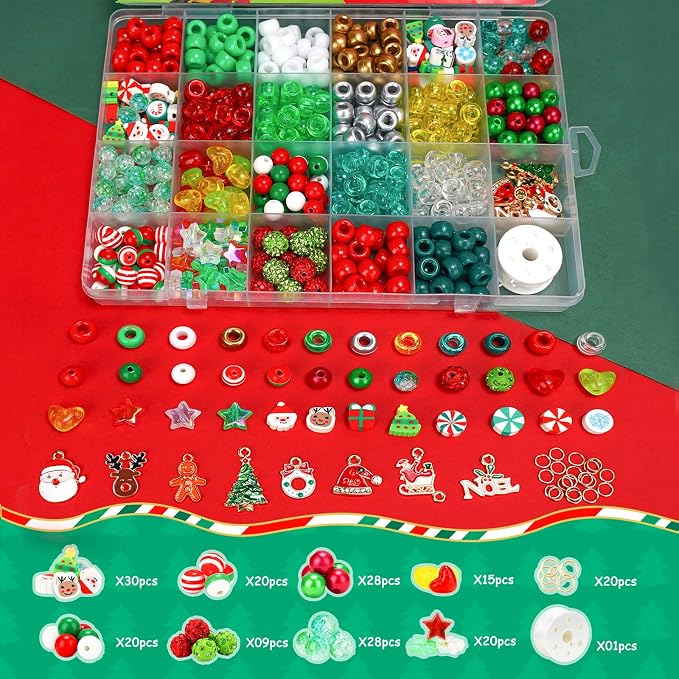 Christmas Beads for Bracelets - Image 2