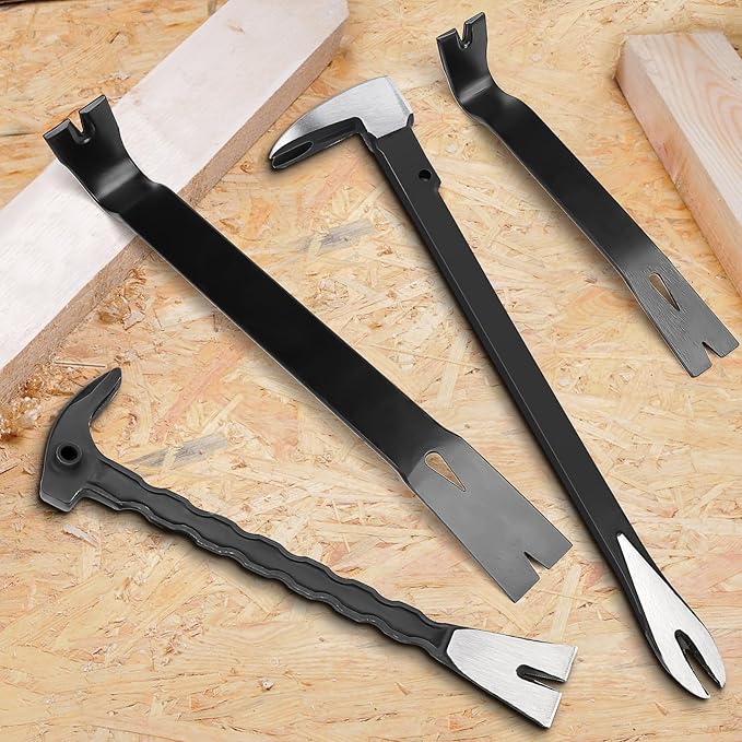 Lytool 12" Cats Paw Pry Bar & Nail Puller - Heat-Treated Steel Precision Tool for Carpenters & DIYers | Ergonomic Grip