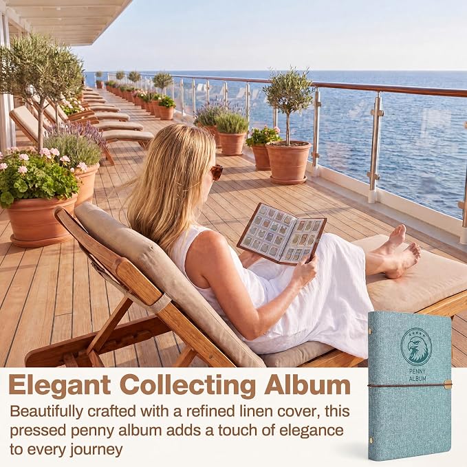 TaoBary Pressed Penny Book Holds 320 or 288 Coins, Pressed Penny Collection - Image 5