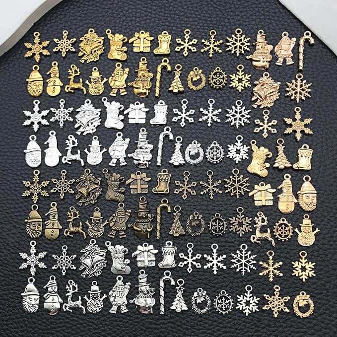 WOCRAFT 100pcs Christmas Charms - Image 4