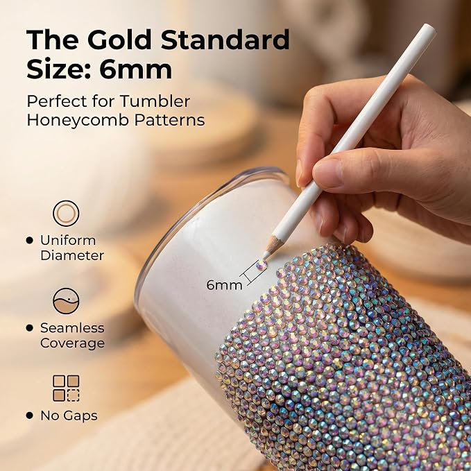 4000Pcs 6mm Rhinestones Gems for Bedazzling Bedazzled Crafting, Rainbow - Image 4