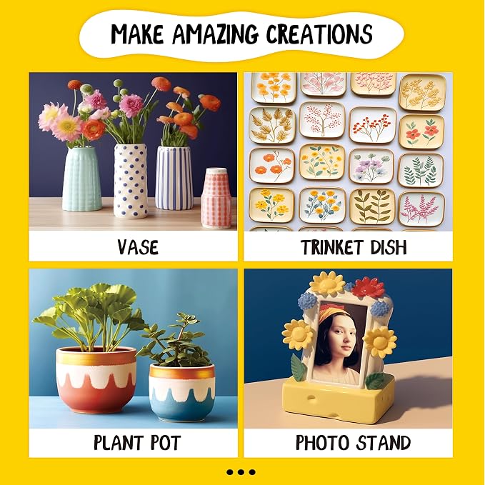 POTTREATIVE Air Dry Clay Kit for Adults, Pottery Starter Kit - Image 9