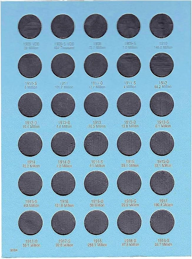 Whitman US Flying Eagle, Indian and Lincoln Cent Coin Folder Five Volume Set - Image 4