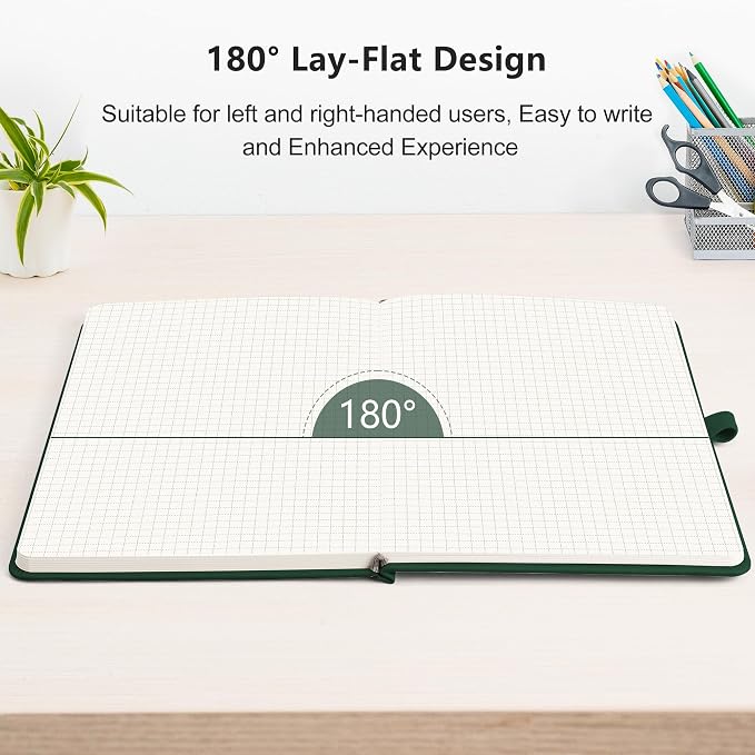 RETTACY Graph Grid Paper Notebook, 192 Pages, A5 Size | 5 Squares per Inch - Image 6