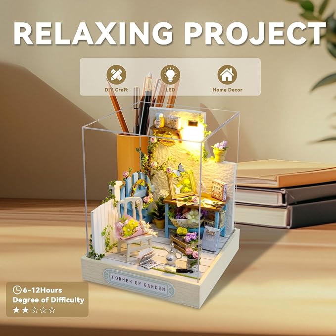 Flever Dollhouse Miniature DIY House Kit Creative Room - Image 2