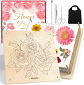 Aboofx Flower Press Kit, Craft Kits 11.2" x 11.2" 8 Layers Wooden Flower by Aboofx